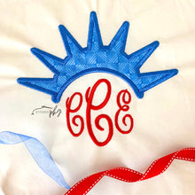 Load image into Gallery viewer, Liberty Topper Monogram Applique

