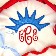 Load image into Gallery viewer, Liberty Topper Monogram Applique

