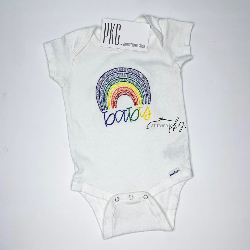 Rainbow Baby Embroidery
