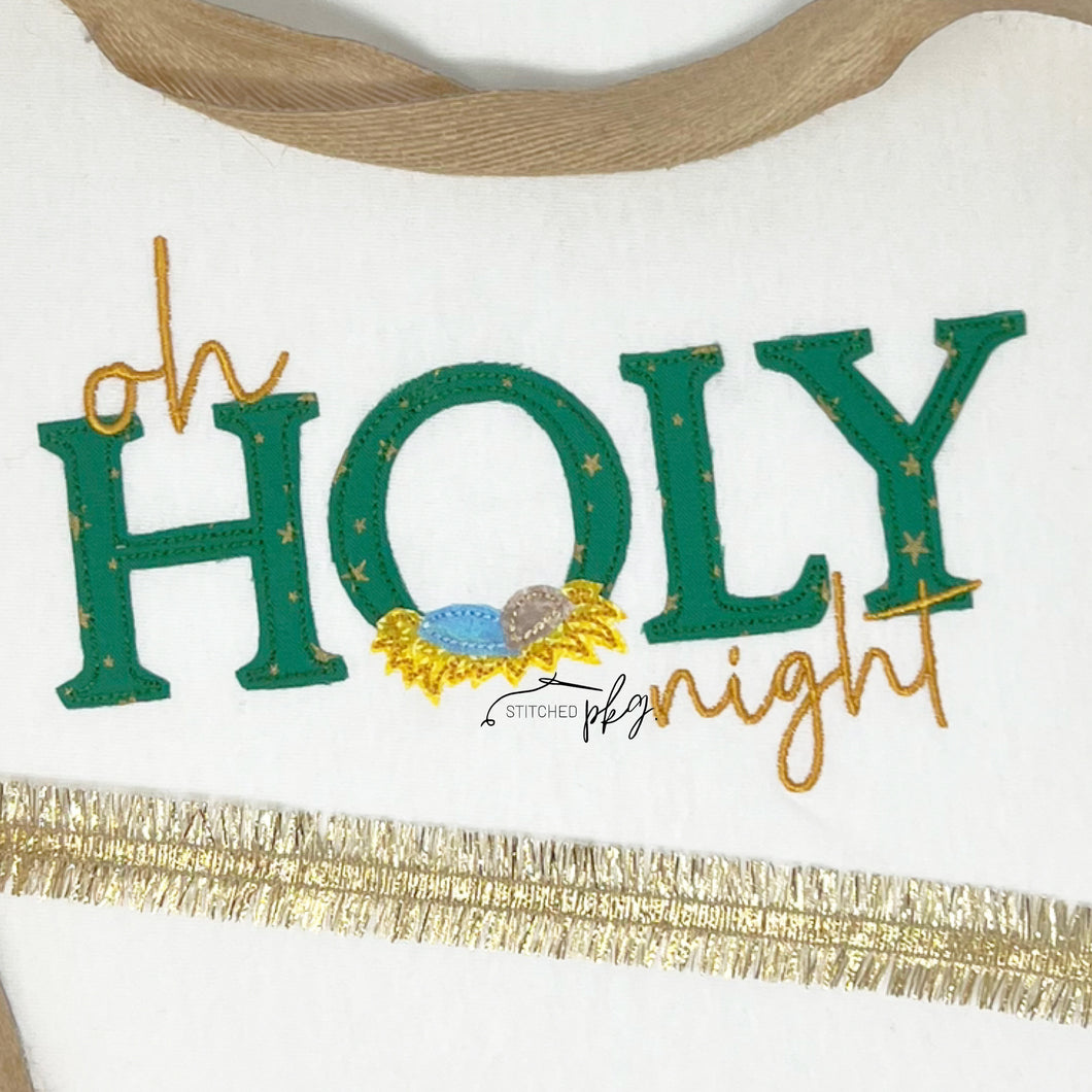 Oh Holy Night Applique