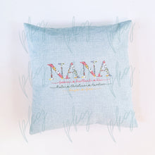 Load image into Gallery viewer, Floral Letter NANA Pillow 18&quot;x18&quot;
