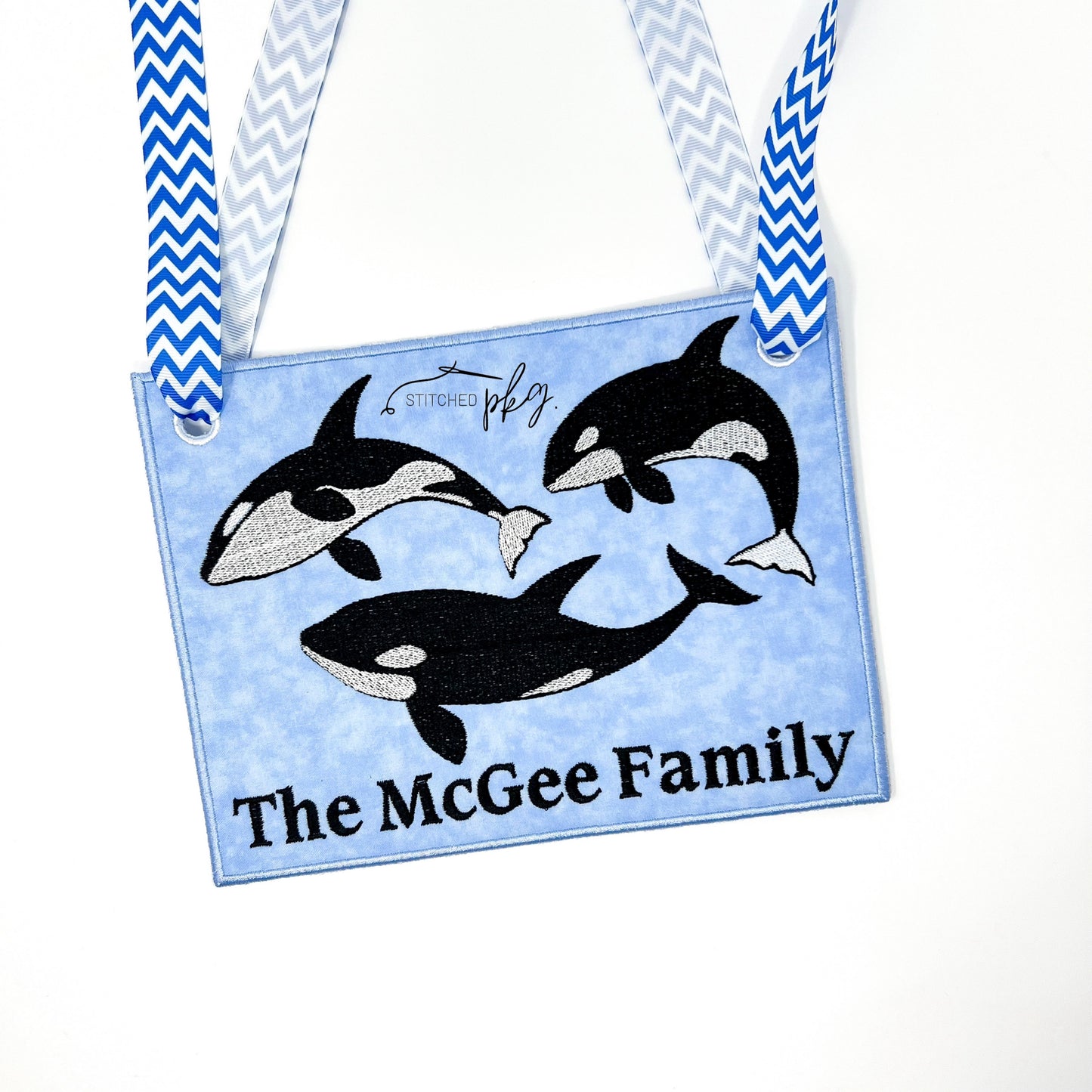 Orca Whale Sea World Stroller Spotter Tag