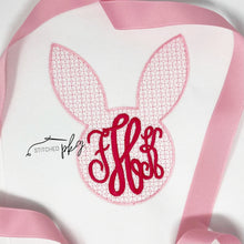 Load image into Gallery viewer, Girl Monogram Bunny Silhouette Embroidery
