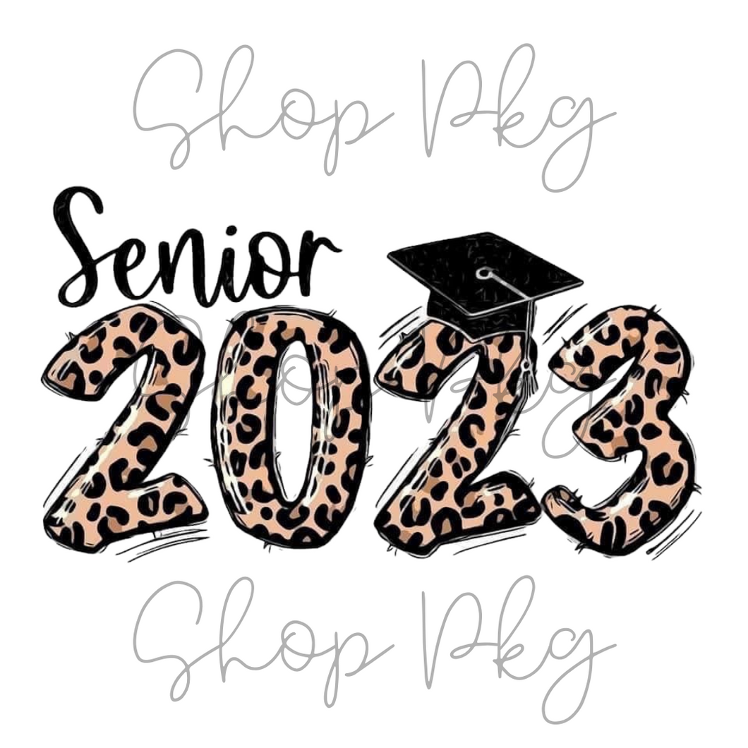 Leopard Print 2023 Graduation Cap