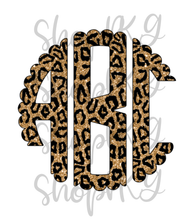 Load image into Gallery viewer, Leopard Scallop Monogram
