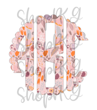 Load image into Gallery viewer, Spring Floral Scallop Monogram

