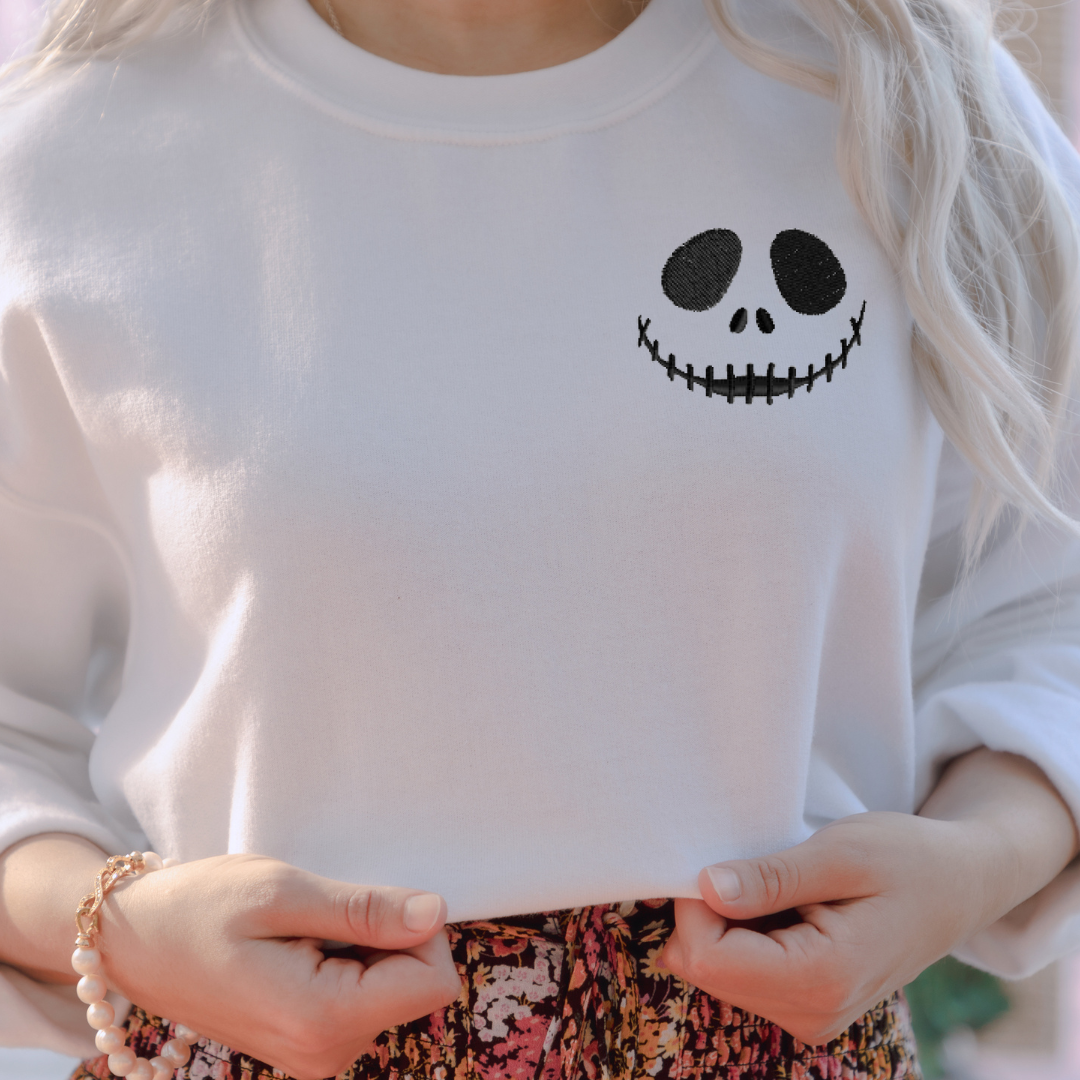 Jack Skeleton Embroidered Sweatshirt