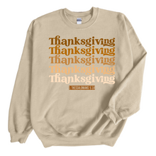 Load image into Gallery viewer, Thanksgiving Ombre Stacked Sand Sweatshirt
