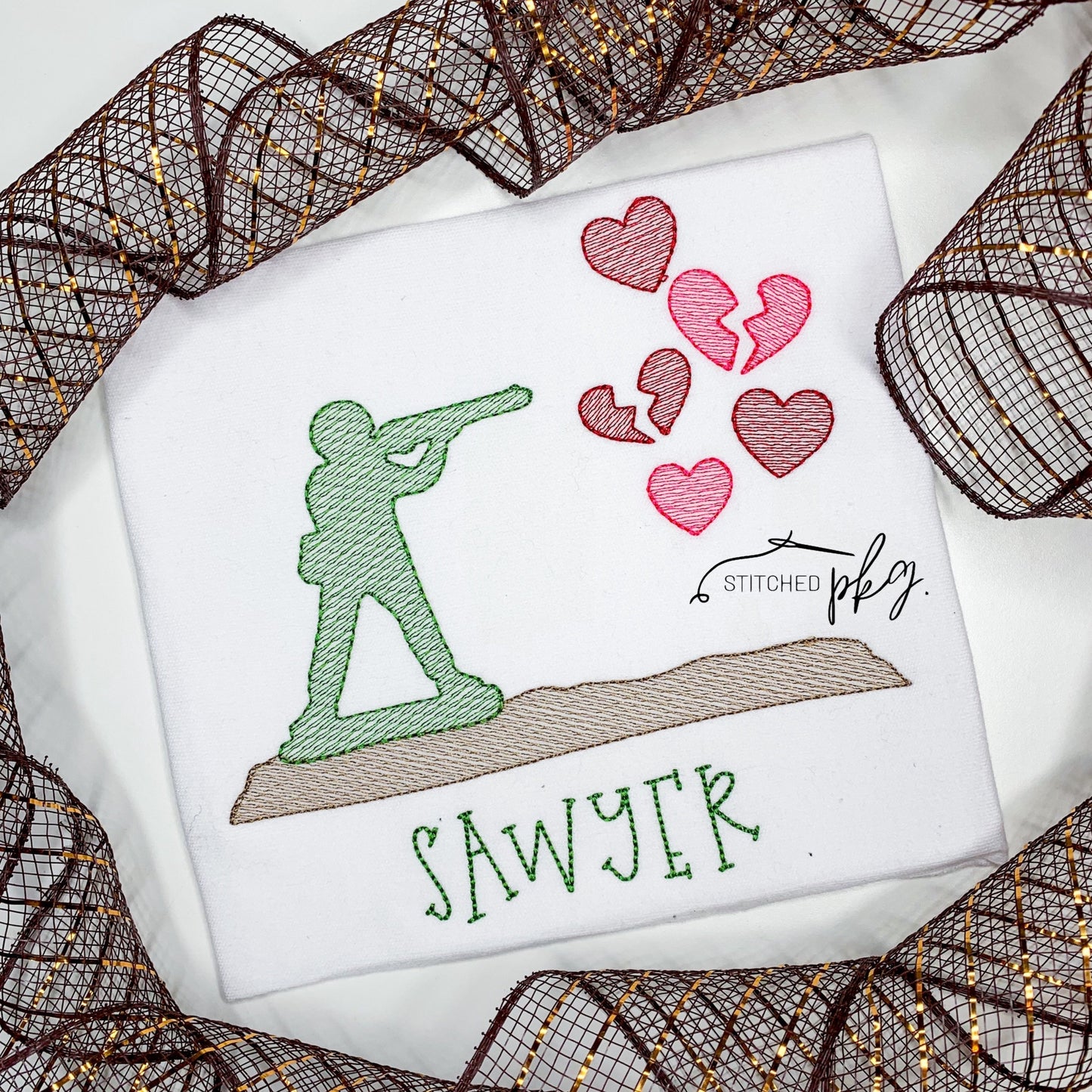 Valentine Soldier Embroidery