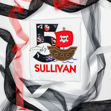 Load image into Gallery viewer, Pirate Ship Birthday Number Applique
