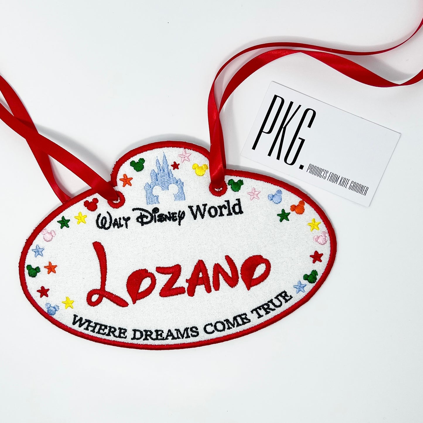 Oval Where Dreams Come True Stroller Tag