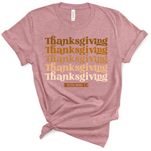 Load image into Gallery viewer, Thanksgiving Ombre Stacked Graphic Tee
